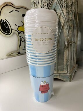 Snoopy To-Go Cups - Light Blue Party Cups